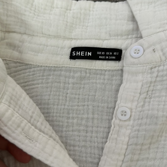 white button up blouse - Picture 2 of 3